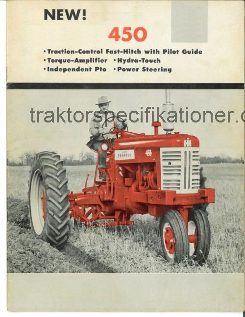 Farmall 450 tekniska specifikationer 