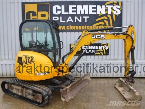 JCB 8030 ZTS tekniska specifikationer 