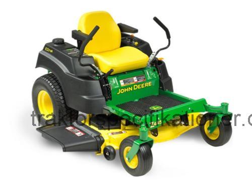 John Deere Z445 tekniska specifikationer och recensioner